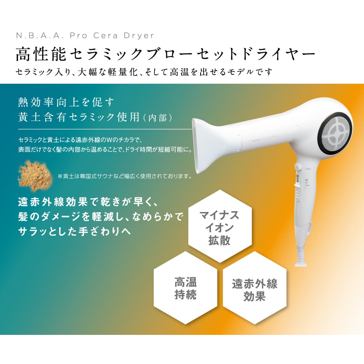 N.B.A.A. プロセラドライヤー NB-DS01(1200W) 7