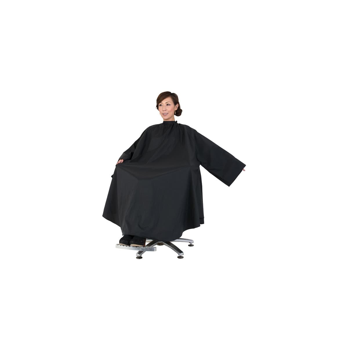 エクセル No.7315 ワッシャー ワイドヘアダイドレス ブラック 1