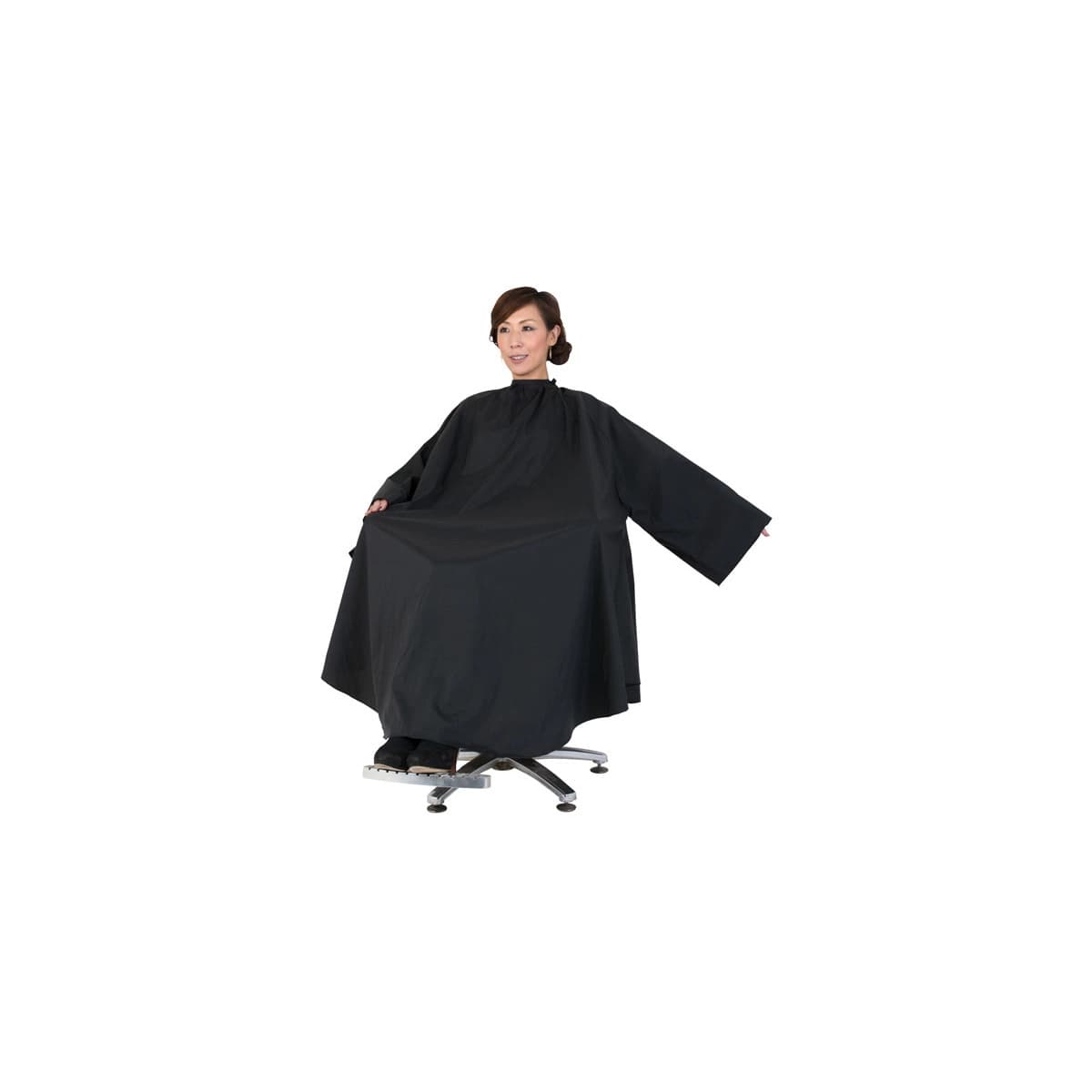 エクセル No.7315 ワッシャー ワイドヘアダイドレス ブラック 1