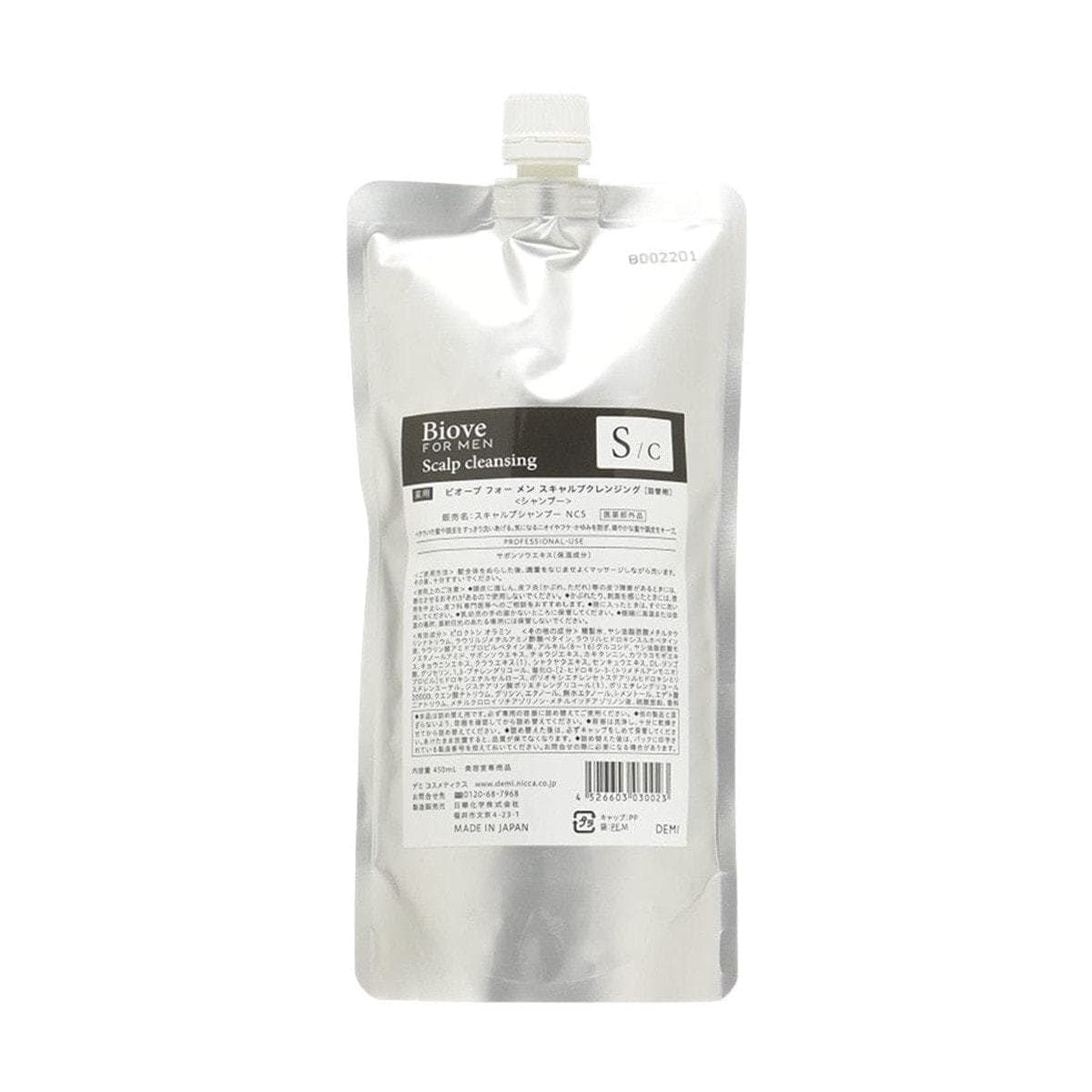 【Biove FOR MEN】ビオーブ フォー メン スキャルプクレンジング【医薬部外品】 450mlレフィル 1