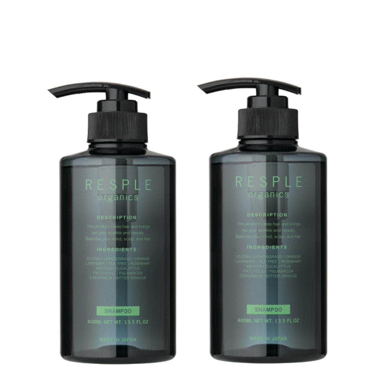 レスプル オーガニクス リフレッシュシャンプー 400ml×2本 1
