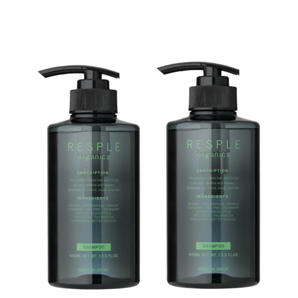 レスプル オーガニクス リフレッシュシャンプー 400ml×2本 1