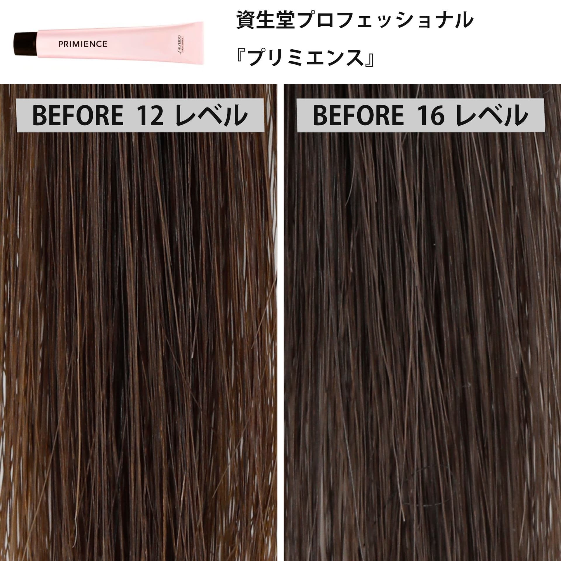 ファッションカラー剤「ナチュラルブラウン」の発色比較<後編>3