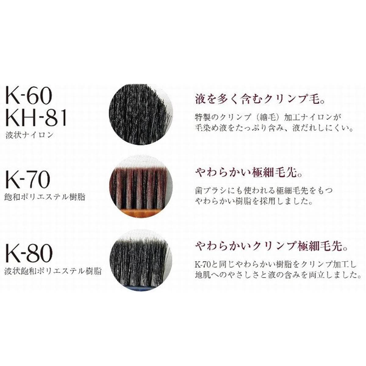 ヘアダイブラシK-60 BO オレンジ(ブラック毛) 3
