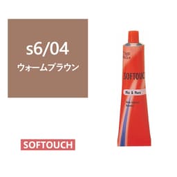 ソフタッチ s6/04(ウォームブラウン)60g《グレイファッションカラー》【医薬部外品】 1