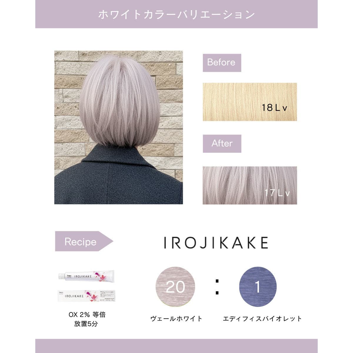 イロジカケ V WH(ヴェールホワイト)(ファッションカラー) 80g【医薬部外品】 4