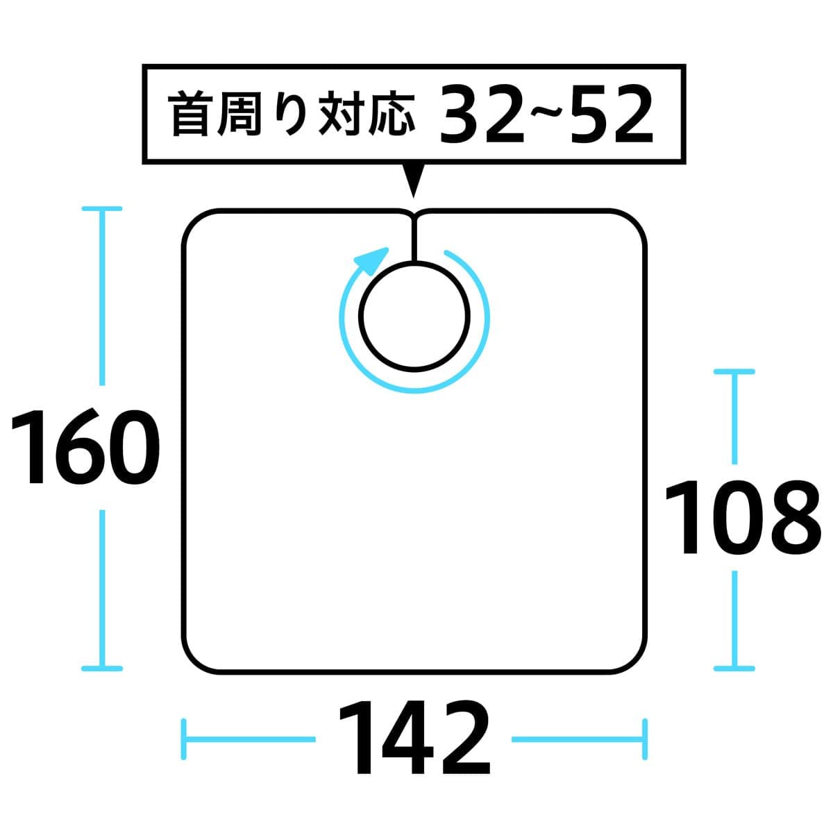 No.3001 パステルカラー ヘアーカッティングクロス(ヒモ付) シルバーグレー 日本製 3